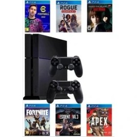 Resim Playstation 4 Fat Kasa 500 GB +Yenilenmiş + 2. Ps4 Kol + 10 Dijital Oyun 