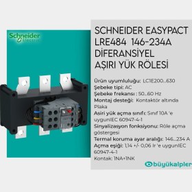 Resim Schneider Easypact LRE484 146-234A Diferansiyel Aşırı Yük RÖLESI-3606480325342 