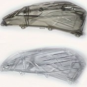 Resim Motorsiklet Hava Filtresi Kapağı Dekoratif Kapak Şeffaf Hava Filtresi Koruma Kapağı Honda ADV160PCX160/CLICK160 Motosiklet Modifikasyonu için 