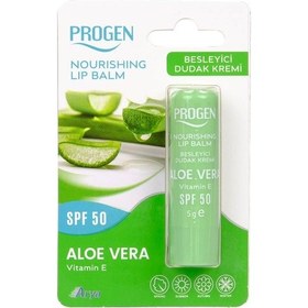 Resim Progen Aloe Vera Besleyici Dudak Kremi SPF50 5 G 