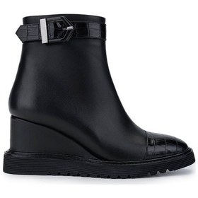 Resim Tamer Tanca Kadın Hakiki Deri Siyah Deri Casual Bot 33 416 Bn Bot Sk24-25 Sıyah Dr Siyah 