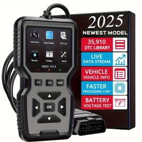 Resim Profesyonel OBD2 Tarama Aracı, Geliştirilmiş Motor Hata Kodu Okuyucu ve Sıfırlayıcı, 1996'dan Sonra Üretilen Mod 6/Mod 8 Araçlar İçin Uygun İleri Seviye OBDII/EOBD Araba Tanılama Tarayıcısı, Pil Gerekmez 