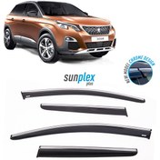 Resim Peugeot 3008 Iı 2016-2019 Için Cam Rüzgarlığı Kromlu 4 Prç. 