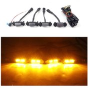 Resim Led Izgara Işık Kiti Araba Gündüz Farları Otomobil Modifikasyon Aksesuarları 