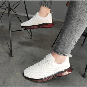 Resim Luiz Paulo %100 Hakiki Deri Ortopedik Erkek Yürüyüş Casual Balon Taban El Yapımı Spor Ayakkabı Beyaz 