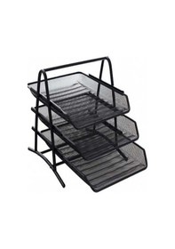 Resim Siyah Metal Evrak Rafı 3lü Diğer 