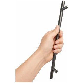 Resim Nzb (1 Adet) Titanyum Renk Metal Mobilya Mutfak Dolap Çekmece Dolabı Kulbu Kulpu Kulpları 224 mm 