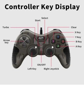 Resim Ape Usb Joystick Gamepad Oyun Kolu Pc Bilgisayar Laptop Uyumlu 