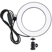 Resim Hombey 6.2 İnç Led Halka Işığı - 3 Işık Modu Ve Sürekli Parlaklık Ayarlamalı, Canlı Yayın, Fotoğrafçılık Ve Selfie İçin Işık Kaynağı 