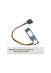 Resim Geeroyoo M.2 Ngff Key B&m Sata3.0 Dönüştürücü - 6.0gb/s Veri Transferi, 4-pin Güç Kablosu, 2230/2242/2260/2280 Boyut Desteği 