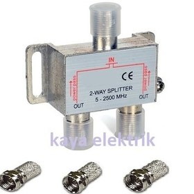 Resim 1/2 Uydu Splitter Kablo Dağıtıcı Çoklayıcı 