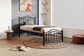 Resim Argimo Belinay Ferforje Metal Tek Kişilik Karyola - 90x200 / Siyah 