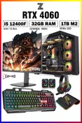 Resim Zeiron Warrior Spine X7 i5 12400F 32GB 1TB M.2 SSD RTX4060 27" 280Hz Sıvı Soğutmalı Oyuncu Bilgisayarı 