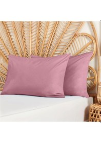 Resim Gül Kurusu Renkli Pamuklu Ranforce Kumaştan Yastık Kılıfı 2 Adet 