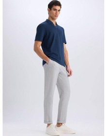 Resim Defacto Jogger Fermuarlı Paça Yazlık Kumaş Pantolon E4779ax25smgr52 Gri 