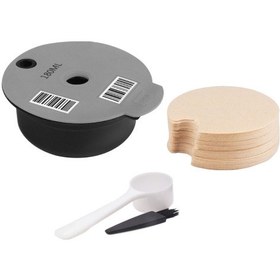 Resim ICafilas Yeniden Kullanılabilir Filtre 50 Filtre Kağıdı 180ml 180ml Gri 