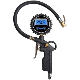 Resim Youmex 180 Psı Dijital Lastik Basınç Ölçer Ve Şişirme Aleti - Yüksek Hassasiyetli, Lcd Ekranlı 