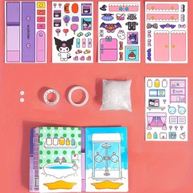 Resim Sanrio 3 Adet Kurorome Melody Yapay Yeşil Köpek Kesilmeyen Sessiz Kitap Seti - DIY Sessiz Kitap El Sanatları, Gençler İçin İdeal Doğum Günü ve Cadılar Bayramı Hediyesi, Doğum Günü Hediyesi|Oyuncağı Tasarım|Kağıt El Sanatları Seti, Sanrio 