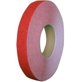 Resim Kırmızı Merdiven Ve Zemin Kaydırmaz Bant 25mm X 25mt 