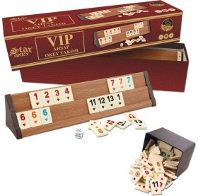 Resim Özbience Vip Ahşap Okey Takımı Açık Renk, Kaliteli ve Şık Tasarım 