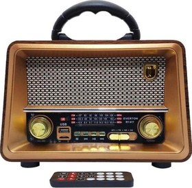 Resim Rt-817 Bluetooth Fm-Usb-Tf-Aux Şarjlı Nostaljik Radyo 