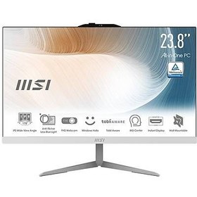 Resim MSI Modern AM242 12M-1894XTR i5-1235U 16 GB 500 GB SSD 23.8" Free Dos AIO Masaüstü Bilgisayar 