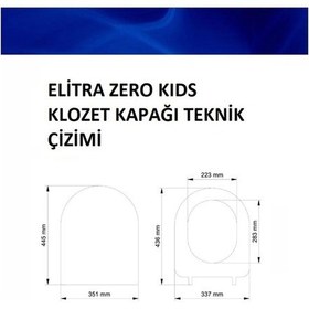 Resim Kids Çocuk Adaptörlü Yavaş Kapanan Klozet Kapağı "yeni" Diğer 
