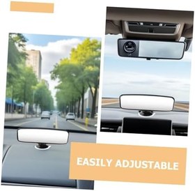 Resim 4 Adet Yenidoğan Araba Aksesuarları Çocuk Aynaları Araba Bebek Dikiz Aynası Vantuzlu Ayna Geniş Açılı Güvenlik Aynası Siyah 