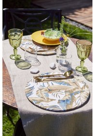 Resim 6'lı Autumn Duck Keten Supla Amerikan Servis Çok Renkli 