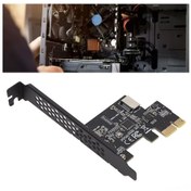 Resim Vkemall Usb 3.2 Gen1 5gbps Pcı-e Adaptörü, Tip-e/type-c Ön Arayüz Dönüştürücü, Windows/linux Desteği, 1.5a Akım, Siyah Metal-plastik, Asm1042a Kontrolcü 