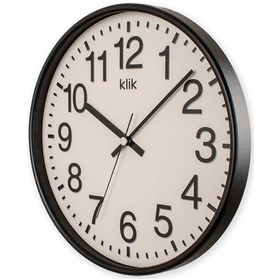 Resim Klik Venüs Siyah Duvar Saati Siyah 