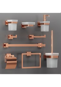 Resim Line Bathroom Prime Bornoz Askılık 125802 İkili Rose Rose Gold 