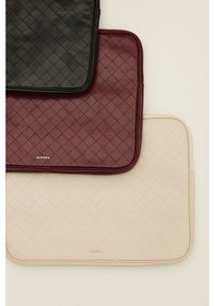 Resim Manuka Kapitone Laptop Çantası Bej Bej 