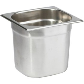 Resim Natsan Paslanmaz Çelik Gastronom/gastronorm Küvet Gn 1/6-150 (17,6 X 16,2 X 15 CM) 