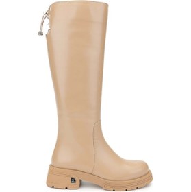 Resim Tamer Tanca Kadın Hakiki Deri Camel Casual Çizme 33 2041 Bn Czm Sk24-25 Camel Dr Camel 