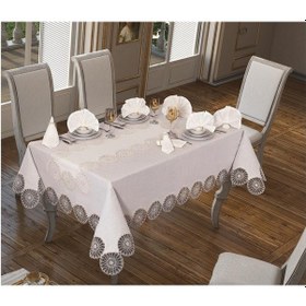Resim Mill Masa Örtüsü 26 Parça Krem (425465102) 