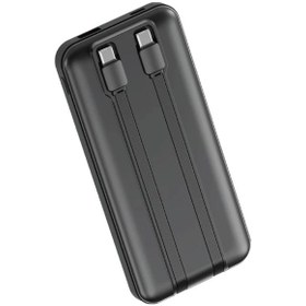 Resim Dexim W3 10000mah Powerbank 22.5w Hızlı Şarj Led Ekranlı Type-c Kablolu Taşınabilir Şarj Cihazı Çok Renkli 