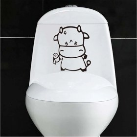 Resim Inek Klozet Sticker 