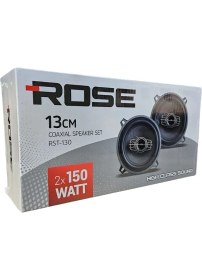 Resim Rose RST-130 13CM Tweeterlı Coaxıal 2X150WATT Yuvarlak Takım Hoparlör Speaker (2 Li Takım) 