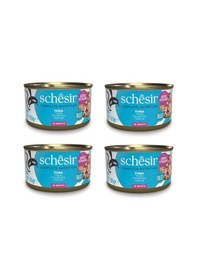 Resim Schesir Ton Balıklı Tam Ve Dengeli Broth Pişirme Suyunda Kedi Konservesi 85 Gr. X 4 Adet 