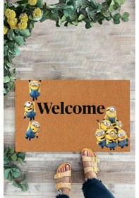 Resim Çizgi Film, Minnions, Kapı Önü Paspası, Dekoratif Paspas 