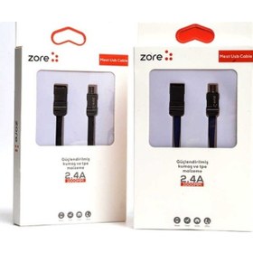 Resim Zore Mest Micro Usb Kablo 1M-Siyah 