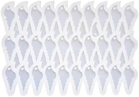 Resim Epoksi Reçine Silikon Kalıp Çoklu Deniz Kabuğu Delikli Anahtarlık Kalıbı 30 Lu 