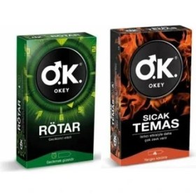 Resim Okey Prezervatif Rötar 10 Lu + Sıcak Temas 10 Lu 
