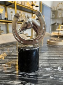 Resim At Nalı Dekoratif Metal Obje-gümüş Çok Renkli 