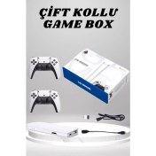 Resim 4K 3D Hd Görüntü Kablosuz Çift Kollu 20.000 Oyunlu Retro Oyun Konsolu Tv Box 