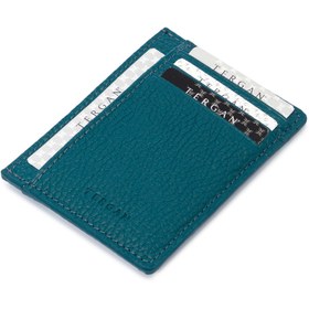 Resim Mavi Deri Unisex Kredi Kartlık - S1KK00001676-T9L 