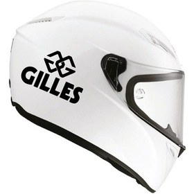 Resim Tek Renk Gilles (Gilles Helmet Stickers) Kask Sticker Etiket Mode 