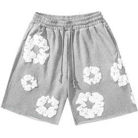 Resim Denım Tears Desenli Denim Tiras Şortlar 325182448 Beyaz 