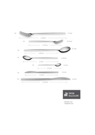 Resim Karaca 316 Premium Look Platin 12 Kişilik 84 Parça Çatal Kaşık Bıçak Takımı 